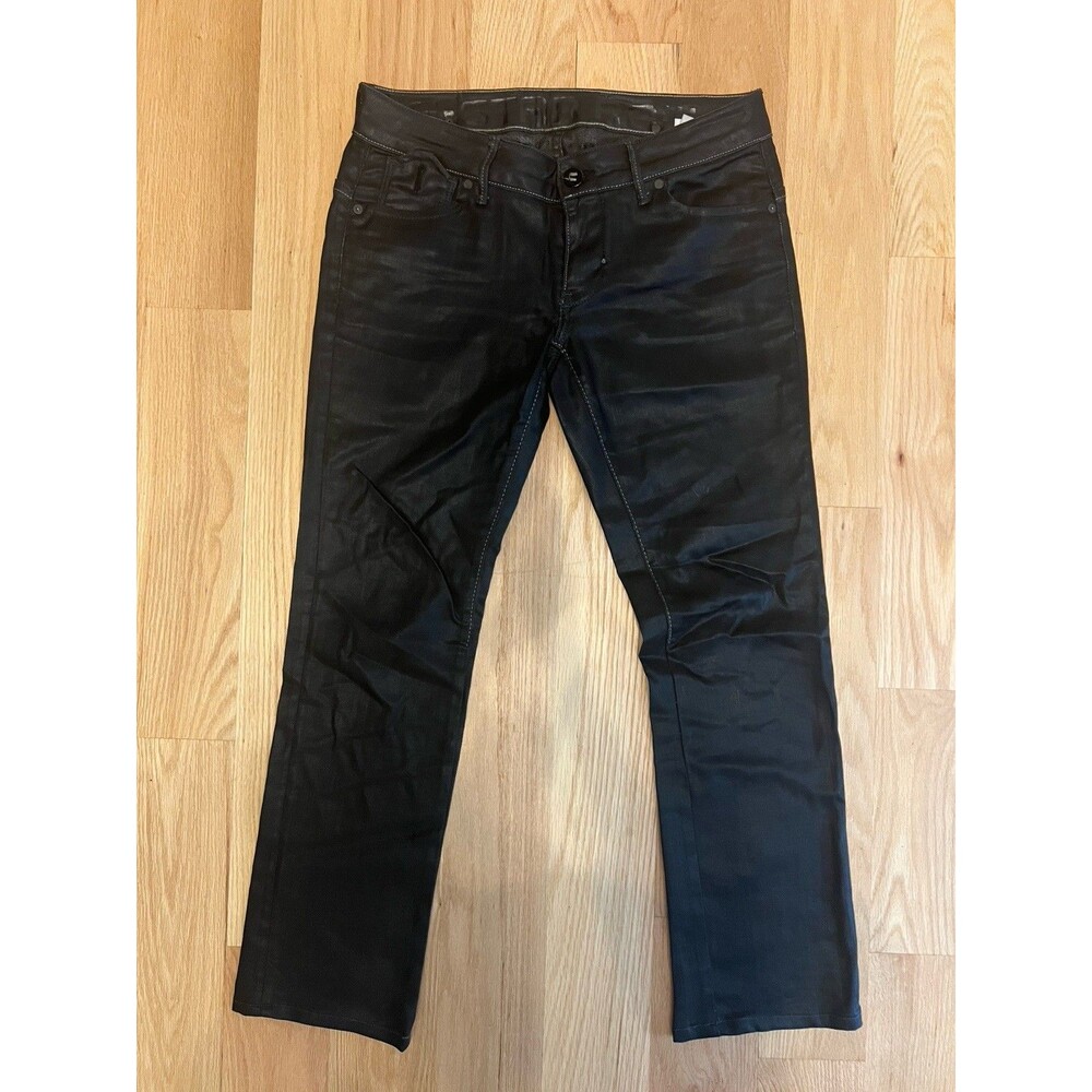 G Star Raw Low-Rise Coated Jeans Women